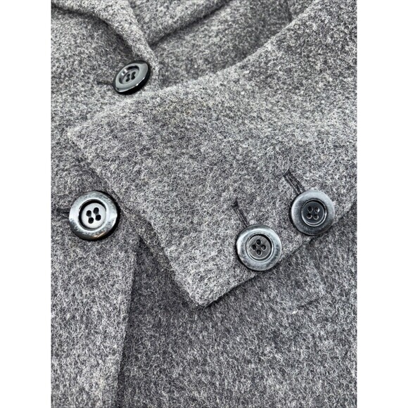 Guess Women’s Size Small Double Breasted Gray Wool Blend Short Style Lined Coat - Picture 4 of 10
